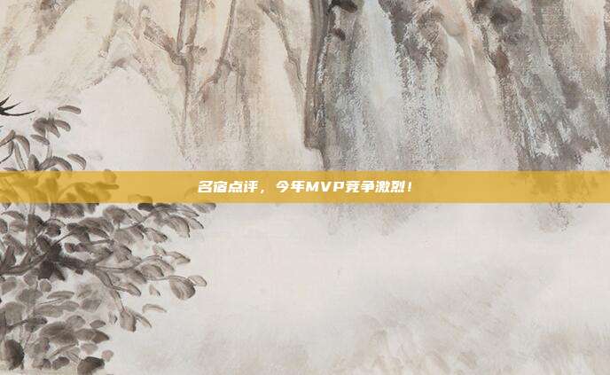 名宿点评，今年MVP竞争激烈！